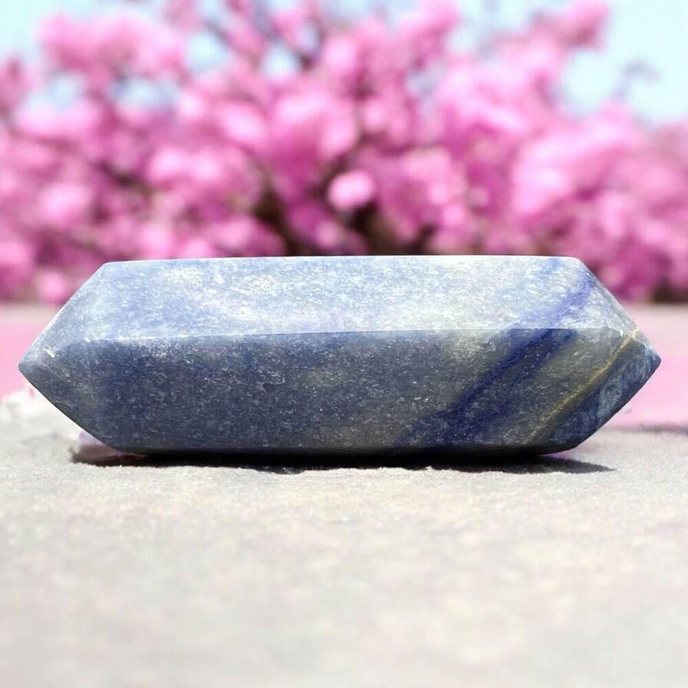 Blue Aventurine Double Terminated Meditation Wand